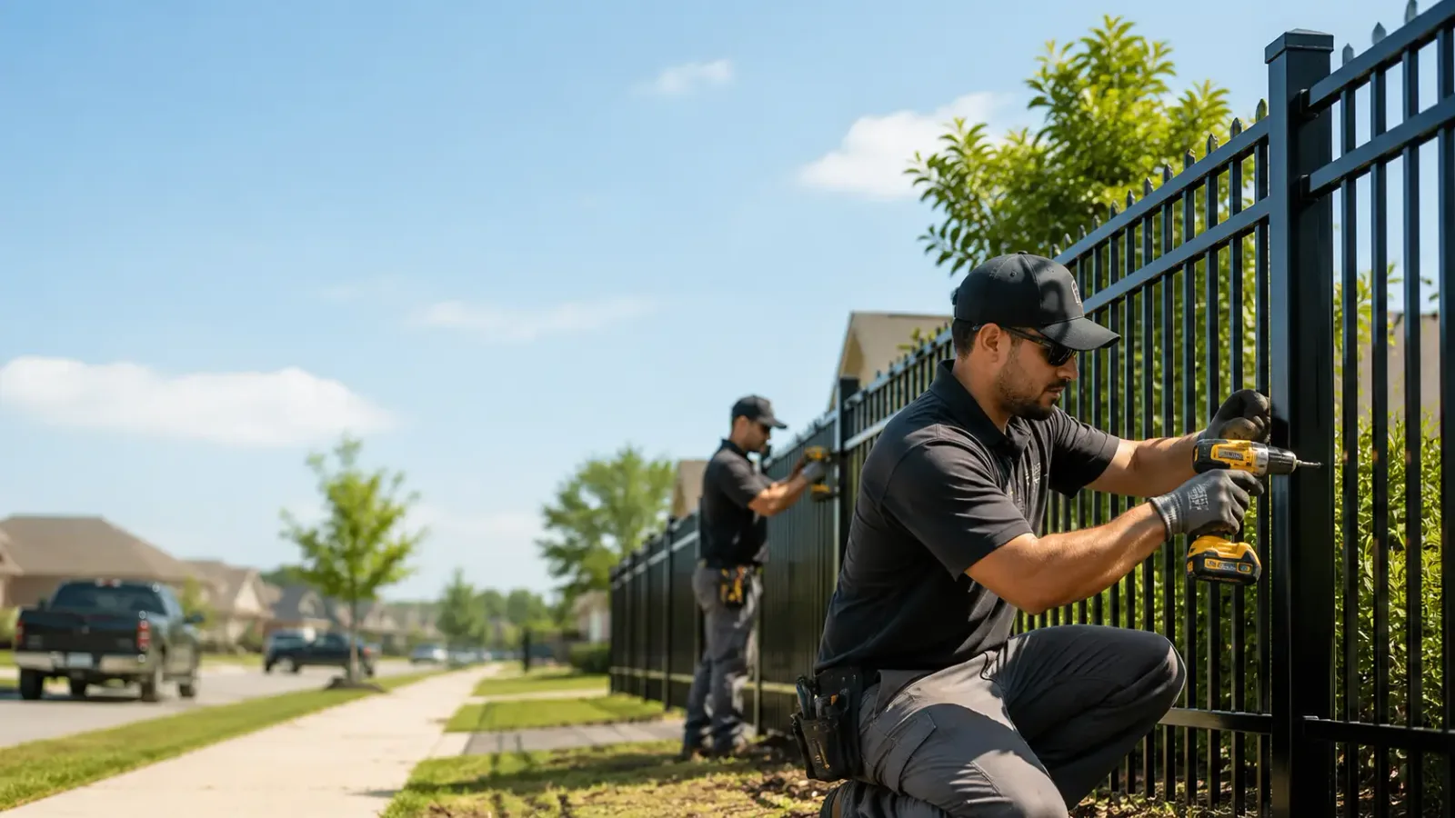 Metal Fence Installation in Doucette, TX